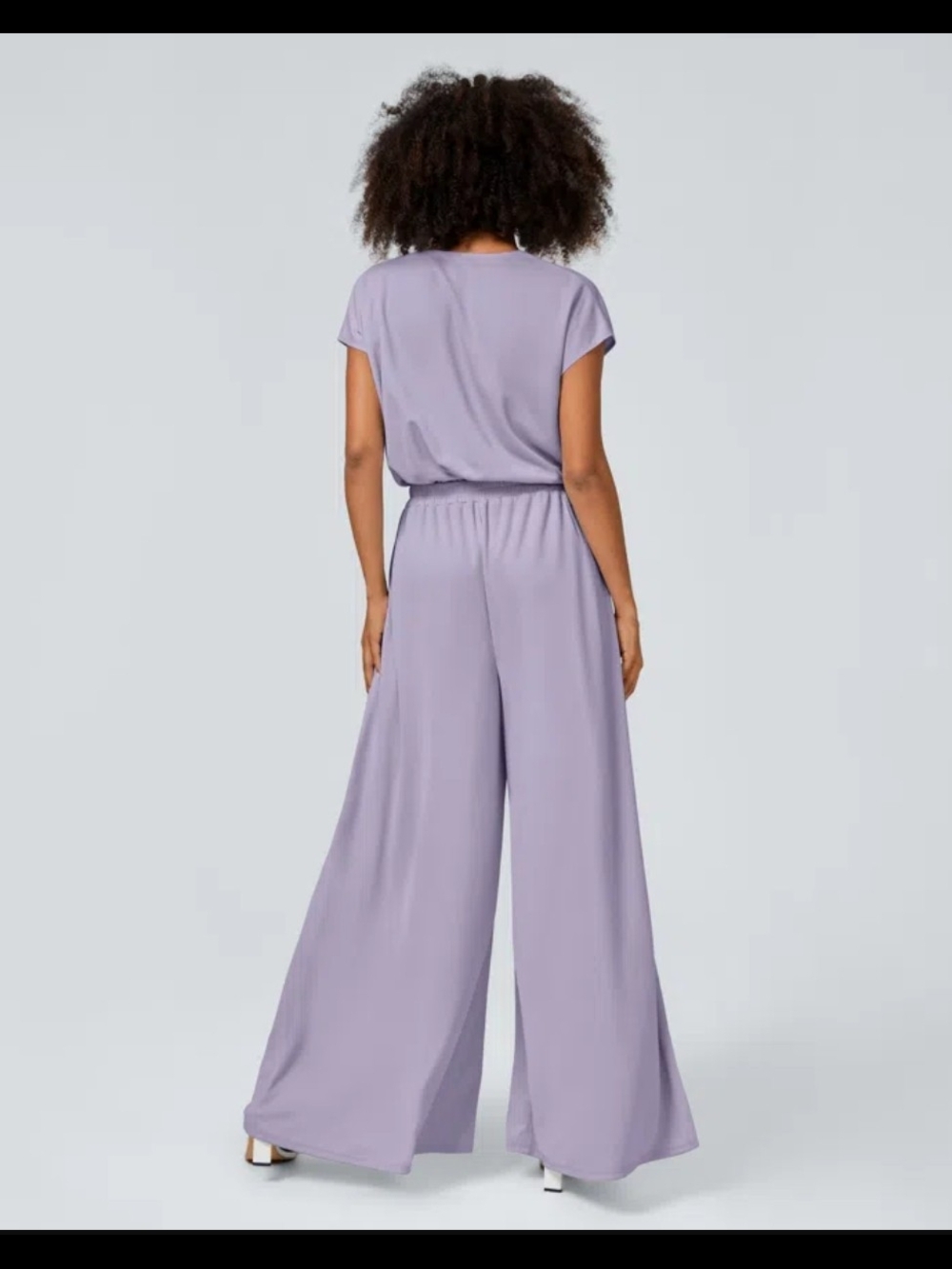 NWT. HALARA Lavender Wide-Leg Jumpsuit XLPetite - Picture 2 of 7